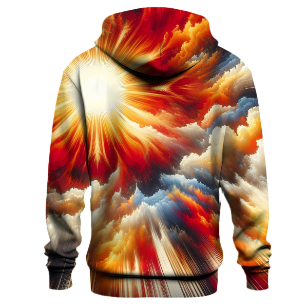 Electric Sunrise Design Hoodie