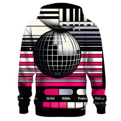 Disco Vibes Stripe Hoodie