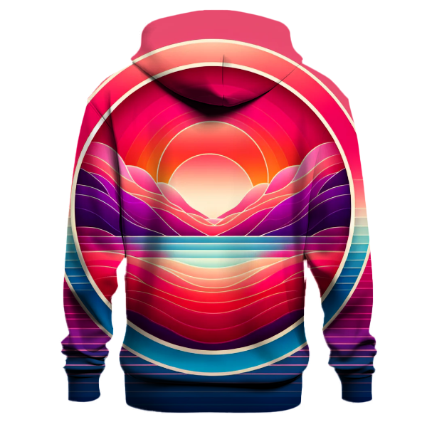 Bold Tropical Sunset Hoodie