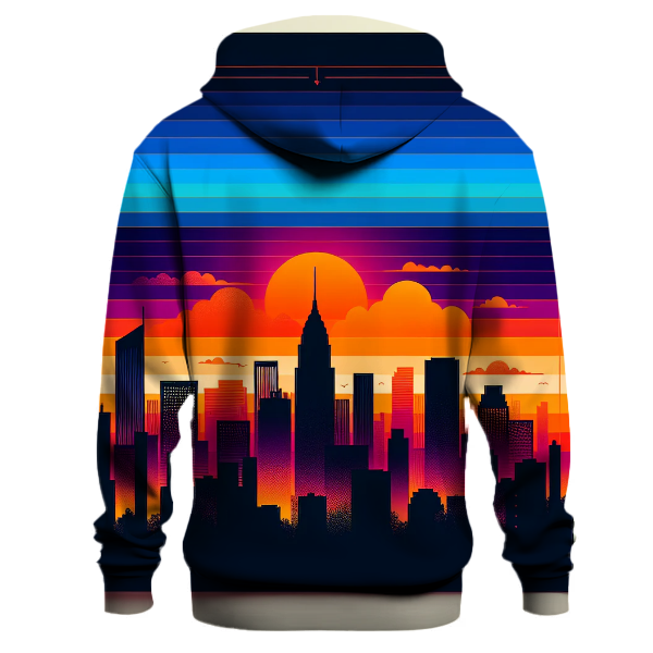 Vibrant City Sunset Hoodie