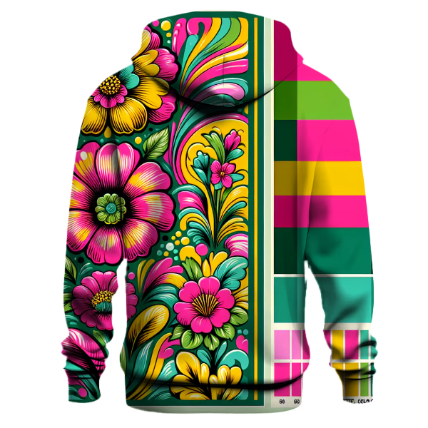 Bold Floral Explosion Hoodie