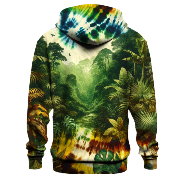 Jungle Spirit Tie-Dye Design Hoodie