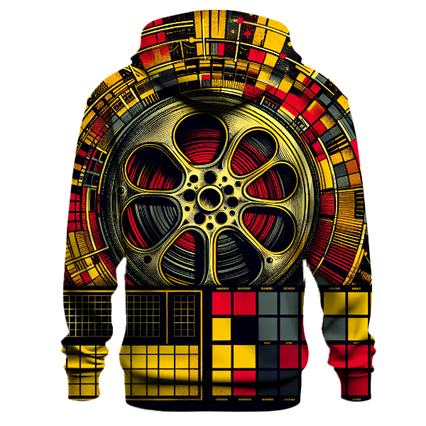 Retro Film Reel Graphic Hoodie