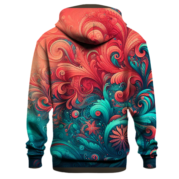 Bold Coral Reef Hoodie