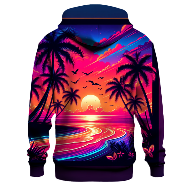 Retro Miami Vibes Hoodie