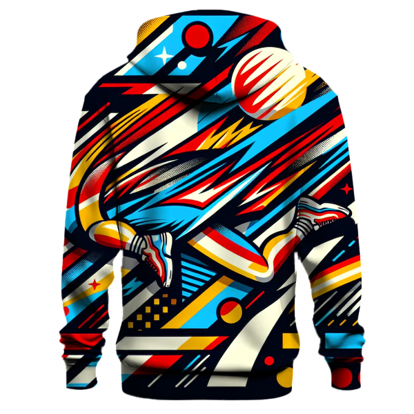 Flashy 80s Sportswear Hoodie