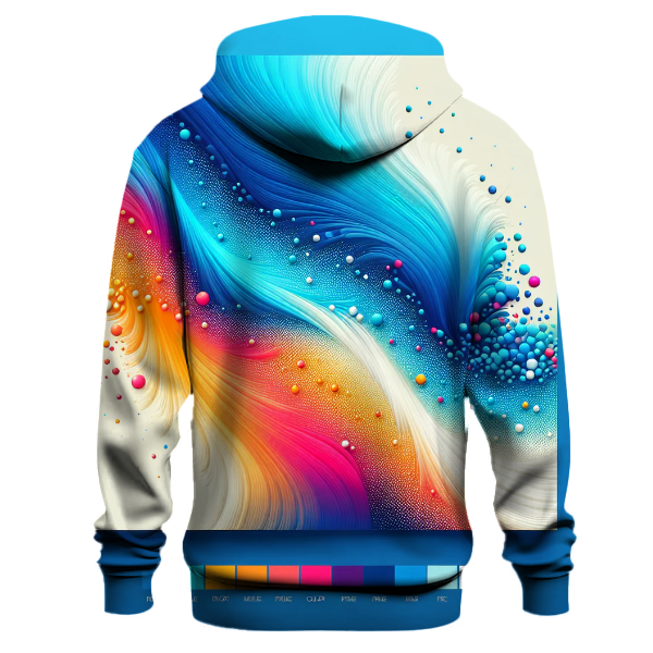 Electric Blue Splash Hoodie