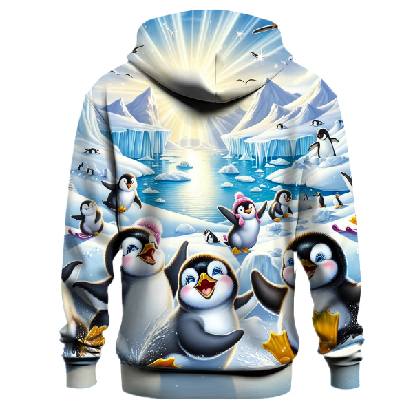 Arctic Penguin Frolic Hoodie