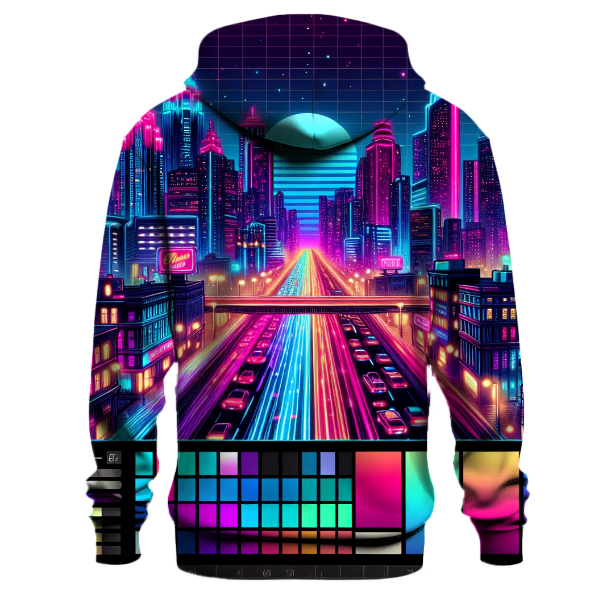 Futuristic Neon Escape Hoodie