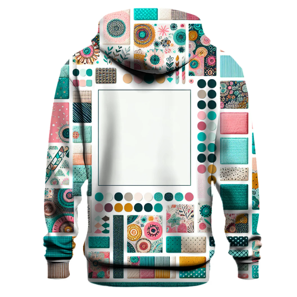 Funky Patchwork Fusion Hoodie