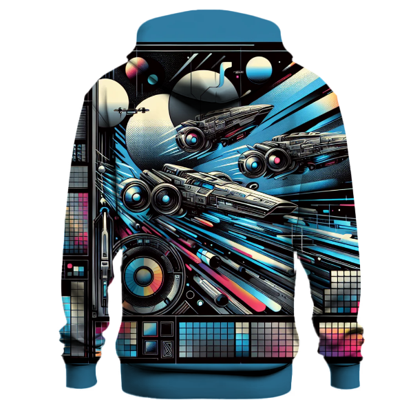 Retro Futuristic Flyers Hoodie