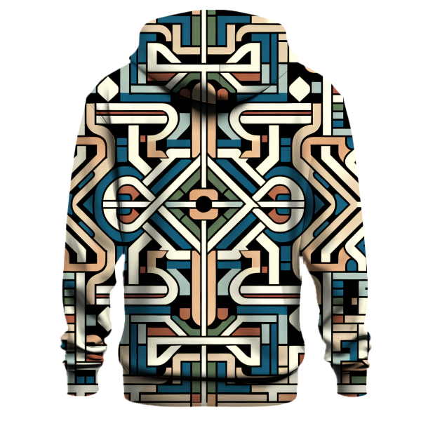 Retro Geometric Illusions Hoodie