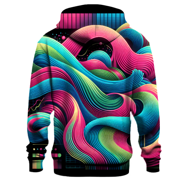 Neon Waves of Fun Hoodie