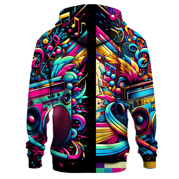 Funky Retro Boombox Hoodie