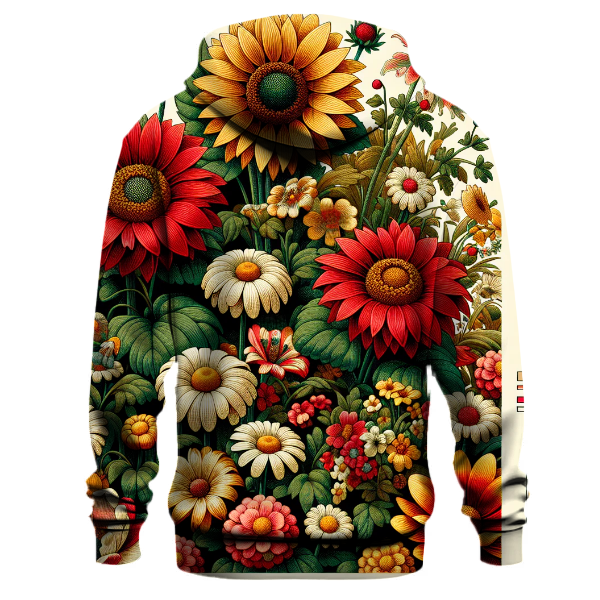 Vibrant Retro Garden Hoodie