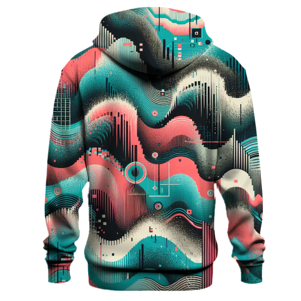 Techno Wave Glitch Hoodie