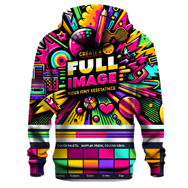 Funky Graphic Burst Hoodie