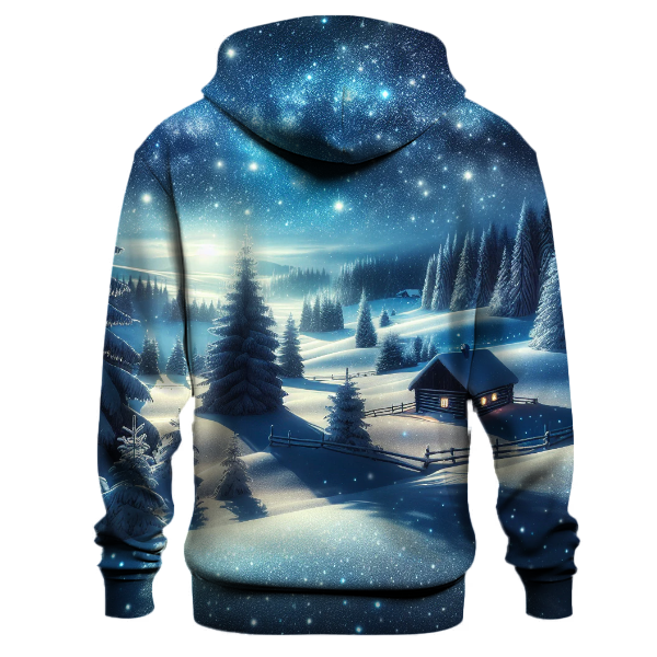 Snowy Night Silhouettes Hoodie