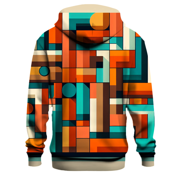 Retro Color Block Fusion Hoodie