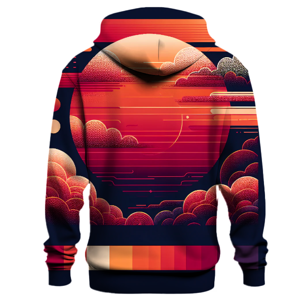 Crimson Sunset Shift Hoodie