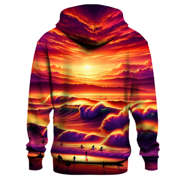 Surfing Sunset Rush Hoodie