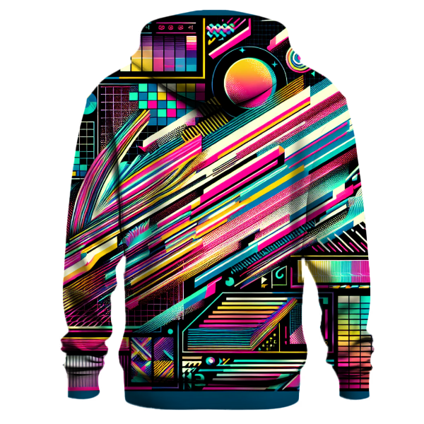 Neon Fusion Stripes Hoodie