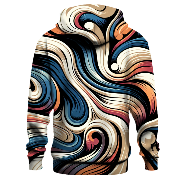Groovy Wave Swirls Hoodie