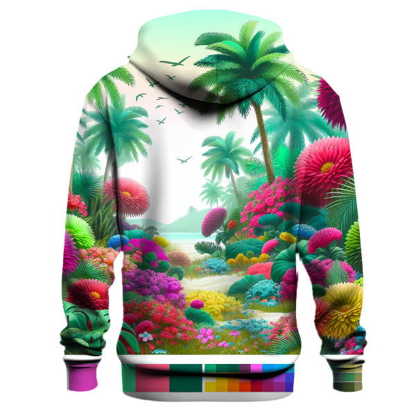 Tropical 80s Paradise Hoodie
