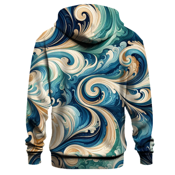 Azure Paradise Tie-dye Design Hoodie