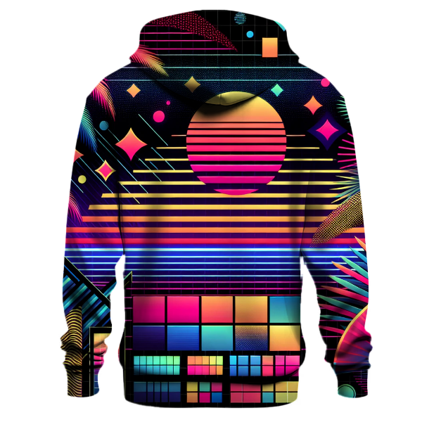 Tropical Neon Glow Hoodie