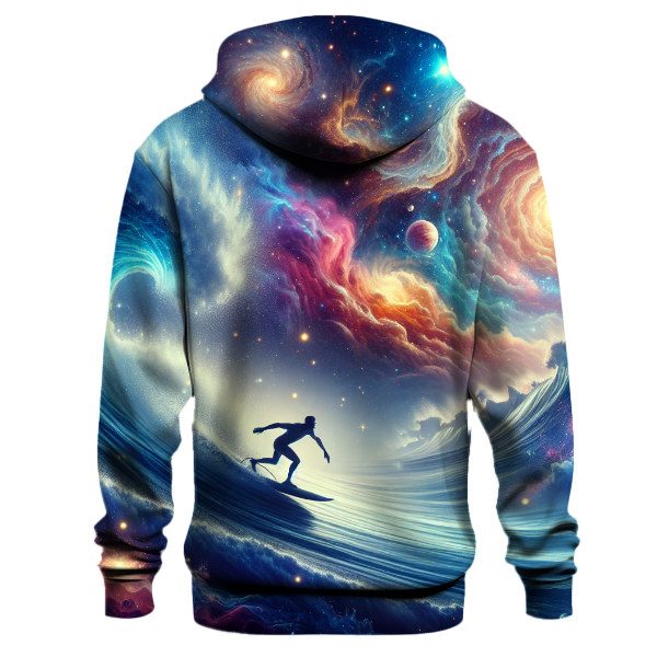 Galactic Tide Surfer Hoodie