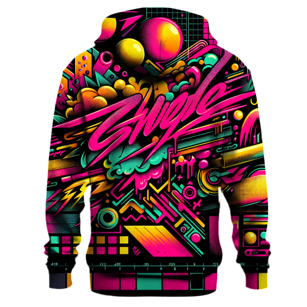 Bold 80s Graffiti Hoodie