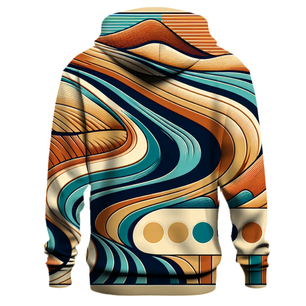Abstract Desert Waves Hoodie