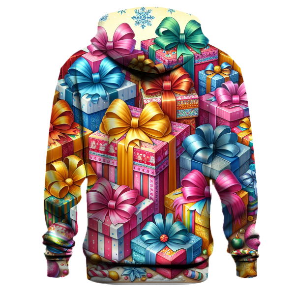 Joyful Christmas Gift Wrap Hoodie