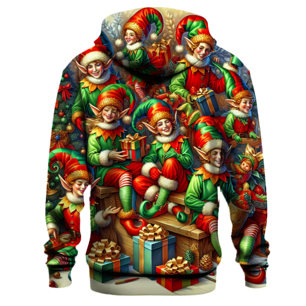 Jolly Christmas Elf Squad Hoodie