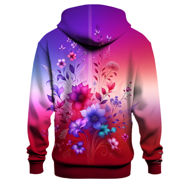 Electric Blossom Fade Hoodie