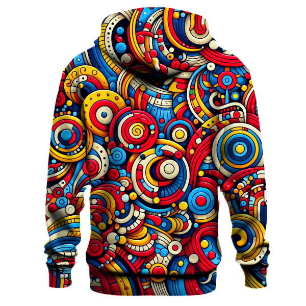 Colorful Whimsical Patterns Hoodie