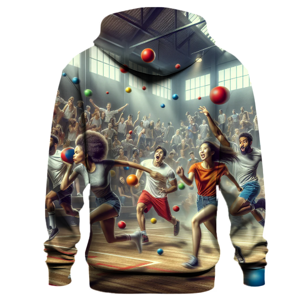 Dodgeball Game On Hoodie