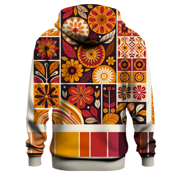 Chic Vintage Floral Burst Hoodie