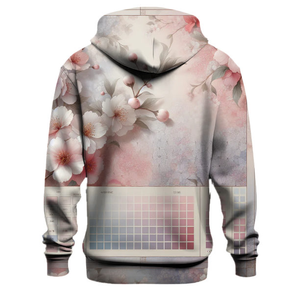 Pink Petal Cascade Hoodie