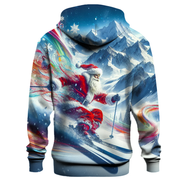 Alpine Skiing Santa Hoodie