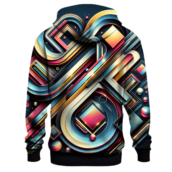 Retro Futurist Patterns Hoodie