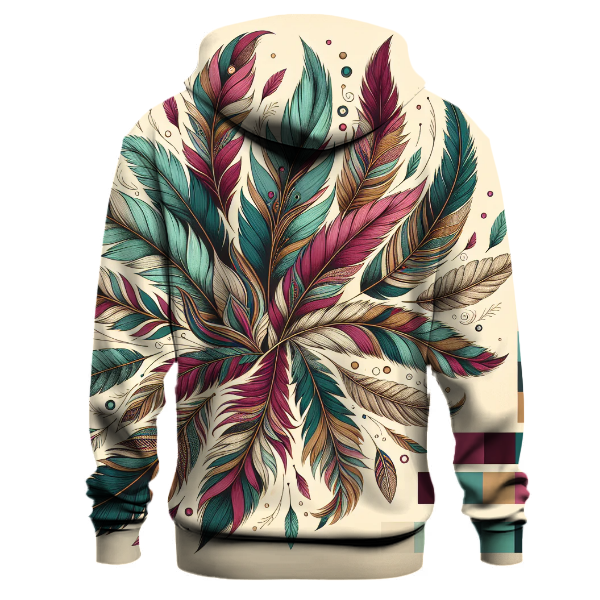 Funky Boho Feather Dreams Hoodie