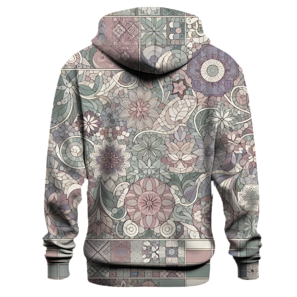 Peaceful Floral Mosaic Hoodie