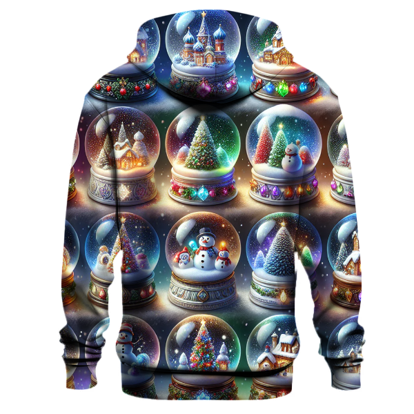Festive Holiday Snow Globes Hoodie