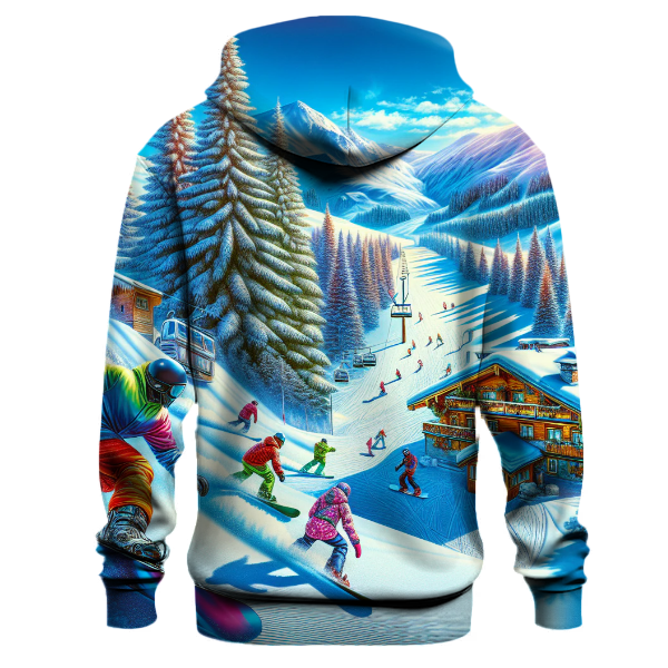 Ski Slope Action Hoodie