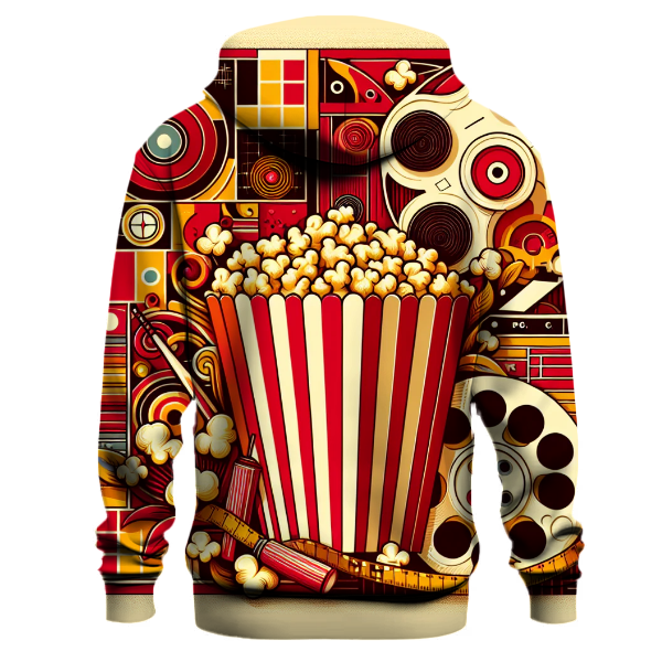 Classic Movie Night Popcorn Hoodie