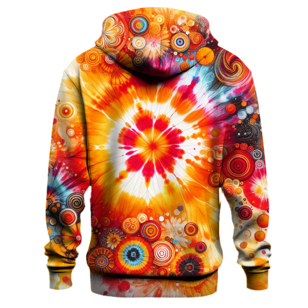 Joyful Fiesta Tie-dye Design Hoodie