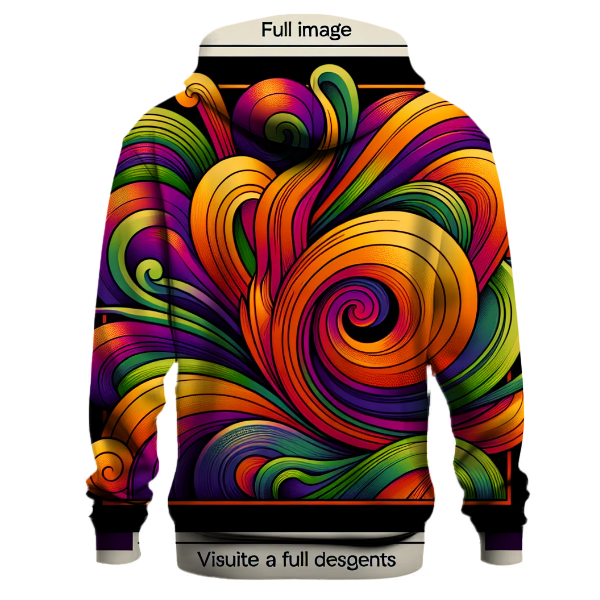 Bold Abstract Vortex Hoodie