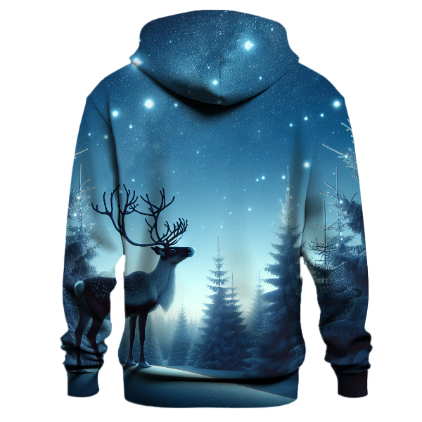 Starlit Reindeer Dreams Hoodie